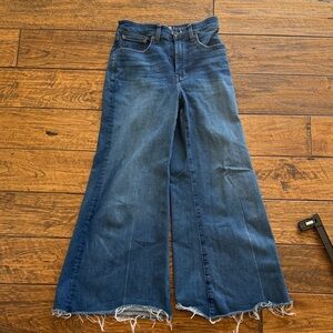 Madewell Blue Flared Jeans